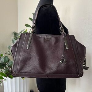 Coach Dark Brown/Oxblood Dreamer 36 Leather Satchel